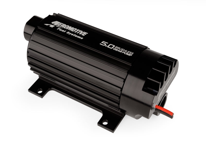 Aeromotive 5.0 GPM Brushless Spur Gear External Fuel Pump - In-Line for High-Performance Automotive Applications