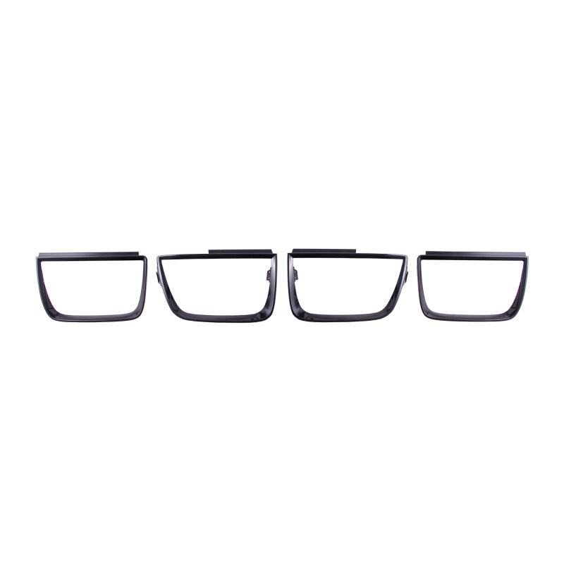 ANZO 2010-2013 Chevrolet Camaro Tail Light Bezels - Gloss Black, Pair (4 Pieces)