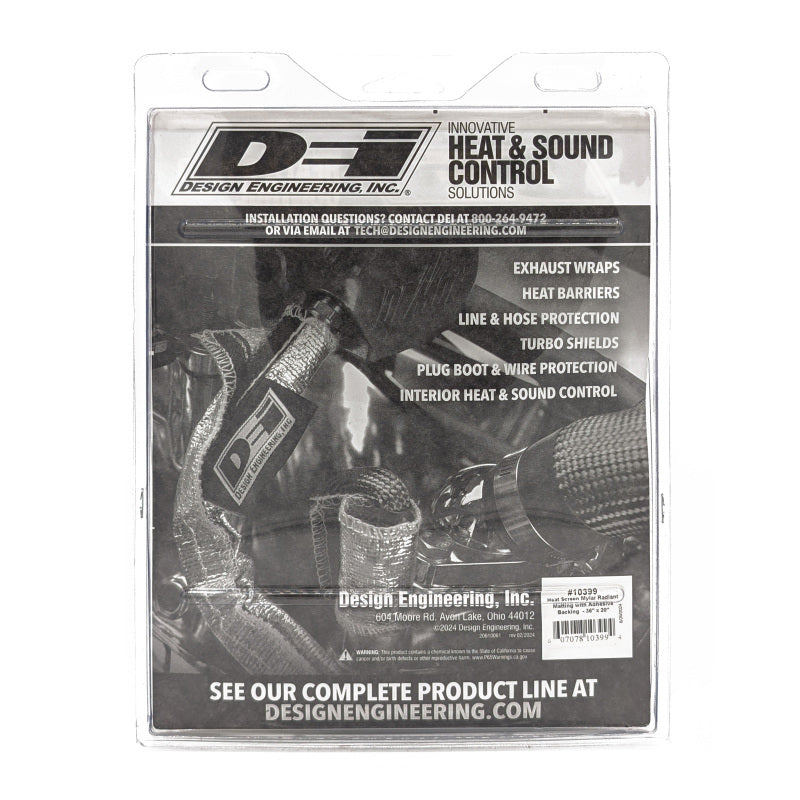 DEI Heat Screen 36in x 20in with Mylar Radiant Glass Fiber Matting and Adhesive Backing