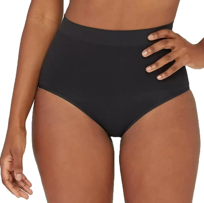 Assets by Spanx Women's All Around Smoother Brief - (as1, alpha, s, regular, regular, Very Black, Small)