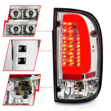 Load image into Gallery viewer, ANZO 95-00 Toyota Tacoma LED Tail Light Pair with Chrome Housing and Clear Lens