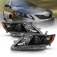 Load image into Gallery viewer, ANZO 2007-2009 Toyota Camry Projector Headlights with Black and Amber Finish – Pair