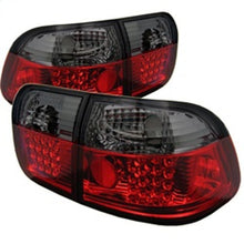 Load image into Gallery viewer, Spyder Honda Civic 96-98 4-Door LED Tail Lights in Red Smoke * Part Number ALT-YD-HC96-4D-LED-RS