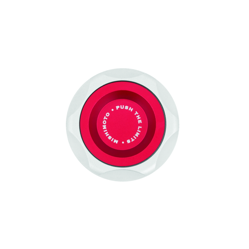 Mishimoto Mazda Oil Filler Cap - Red, CNC Billet Aluminum with O-Ring Seal