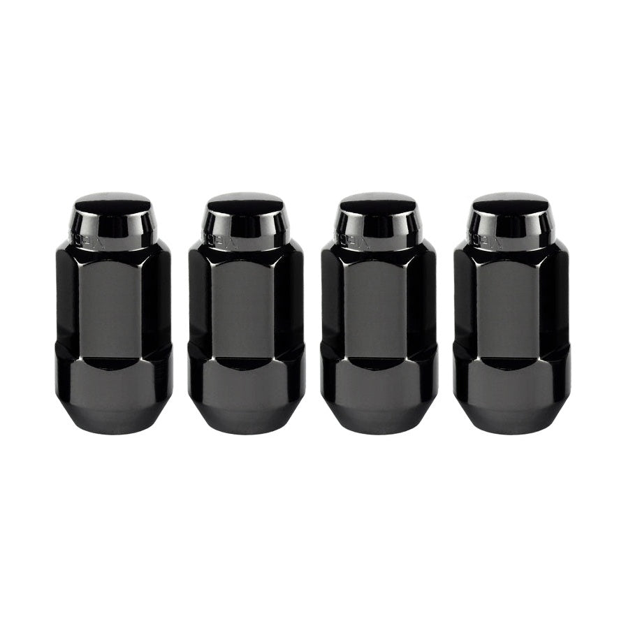 McGard Black Bulge Cone Seat Lug Nuts M14 x 1.5 - 4-Pack for GMC Yukon XL and Chevrolet Suburban