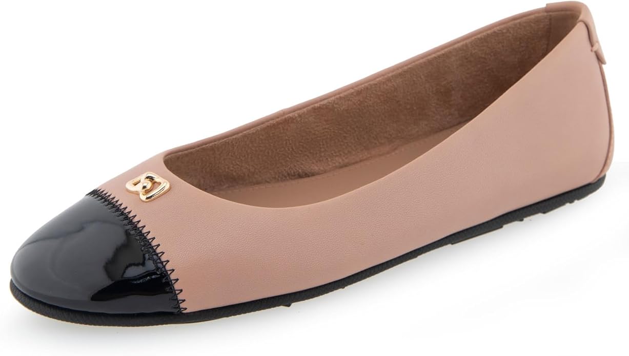 Aerosoles Women's Piper Ballet Flat, Blush Leather, 7.5