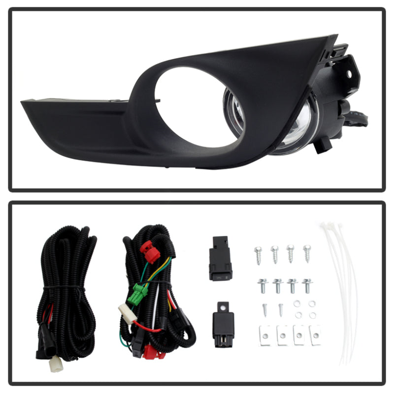 Spyder Nissan Altima 2013-2015 Sedan Daytime LED Running Fog Lights with Switch - Clear FL-DRL-NA13-C