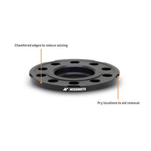 Load image into Gallery viewer, Mishimoto 5x112 Wheel Spacers, 10 mm, 66.5 mm Bore, M14x1.25 - Black | MMWS-015-100BK