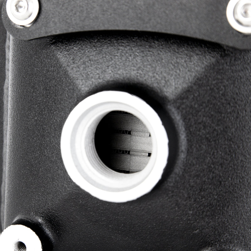 Mishimoto Universal Air-to-Water Intercooler Single Pass for Up to 1500 HP - Opposite Side Inlet/Outlet