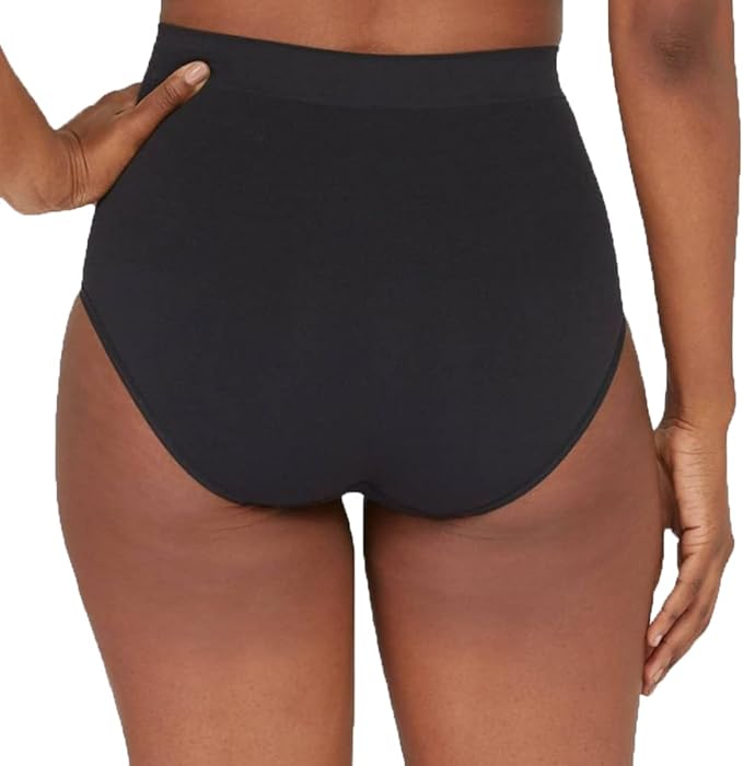 Assets by Spanx Women's All Around Smoother Brief - (as1, alpha, s, regular, regular, Very Black, Small)