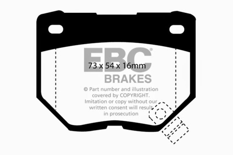 EBC Greenstuff 2000 Series Rear Brake Pads for Nissan Skyline R34 2.5 GT (200) - Enhanced Street Performance and Reduced Dust