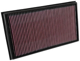 K&N Engineering 33-3036 High-Flow Reusable Air Filter for Volkswagen Passat and Audi RS3