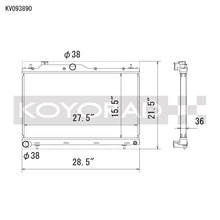 Load image into Gallery viewer, Koyo 22-25 Subaru WRX All Aluminum Performance Radiator - Manual Transmission