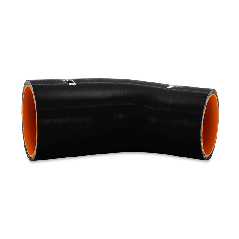 Mishimoto 45-Degree Silicone Reducer Coupler 2 inch to 2.5 inch - Black
