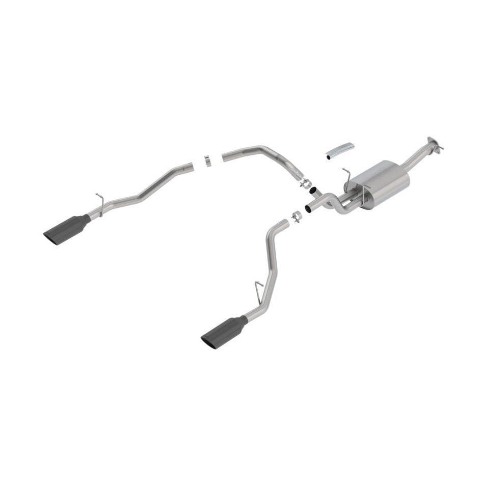 Borla Touring Cat-Back Exhaust System for 2019-2024 Ram 1500 5.7L V8 with Black Chrome Tips