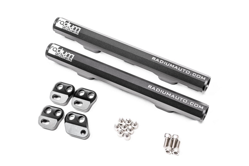 Radium Engineering Toyota 1GR-FE Fuel Rail Kit with 8AN ORB Ports - Part #rad20-0897
