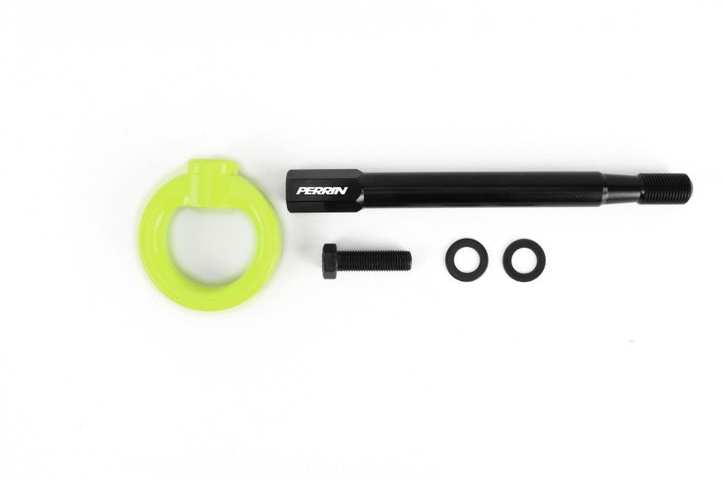Perrin Performance Front Tow Hook Kit for Subaru WRX, STI, Impreza, and Legacy (Neon Yellow)