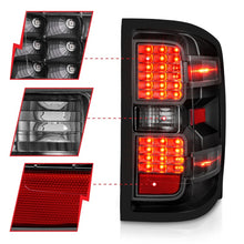 Load image into Gallery viewer, ANZO 15-19 Chevy Silverado 2500HD/3500HD LED Tail Light Assembly with Clear Lens and Black Housing