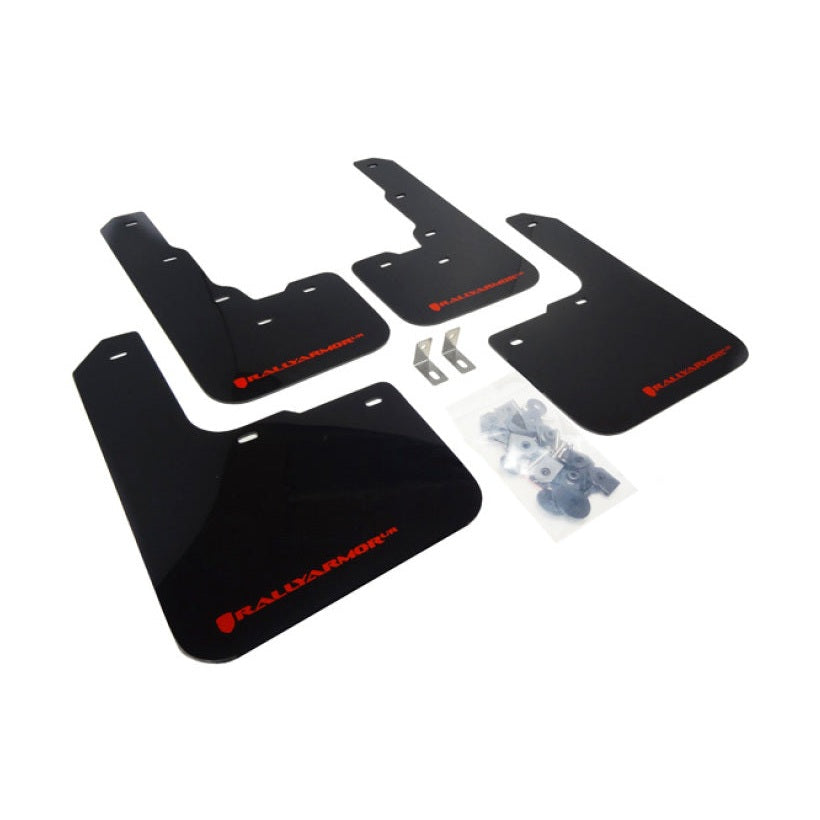 Rally Armor 13-16 Dodge Dart Black UR Mud Flap with Red Logo – Premium Polyurethane Protection