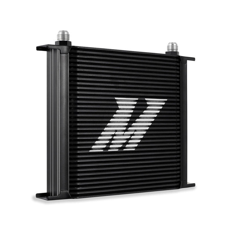 Mishimoto Universal 34-Row Oil Cooler - Black for Enhanced Engine Cooling