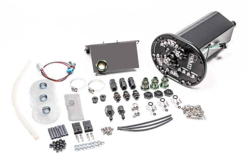 Radium Engineering Mazda RX-7 FD Fuel Hanger Surge Tank with Multiple Pump Setup