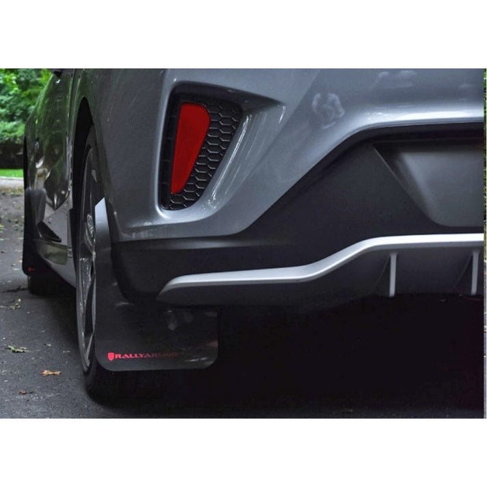 Rally Armor 19-21 Hyundai Veloster Turbo/2.0/R-Spec Red UR Mud Flap with White Logo