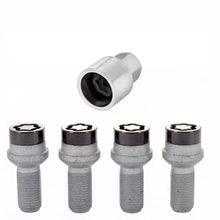 Load image into Gallery viewer, McGard Black Radius Seat Wheel Lock Bolt Set M14 x 1.5 for Mercedes-Benz Vehicles