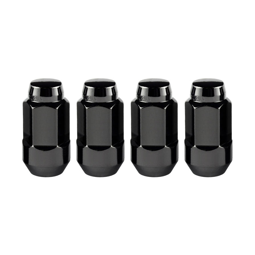 McGard Black Bulge Cone Seat Lug Nuts M14 x 1.5 - 4-Pack for GMC Yukon XL and Chevrolet Suburban