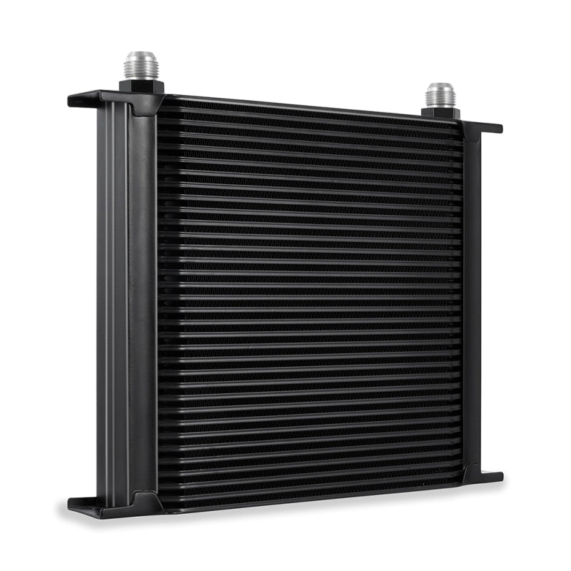 Mishimoto Universal 34-Row Oil Cooler - Black for Enhanced Engine Cooling