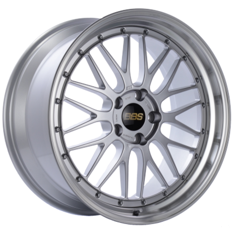 BBS LM 19x11 5x112 ET35 Diamond Silver Center Diamond Cut Lip Wheel - PFS Required