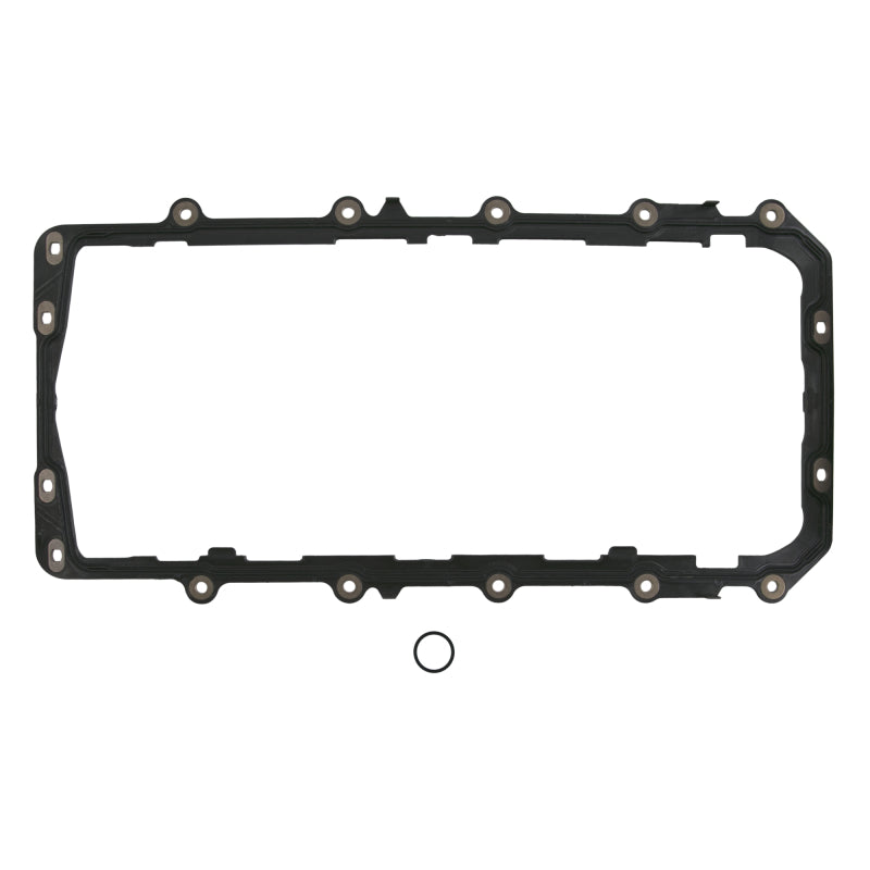 Fel-Pro 1897 Engine Oil Pan Gasket Set with Molded Rubber and Rigid Carrier – Reliable Seal for Automotive Repairs