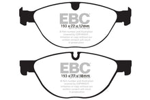 Load image into Gallery viewer, EBC DP42076R Yellowstuff Front Brake Pads for 2009-2013 Jaguar XF and XFR, 2009-2013 Jaguar XKR