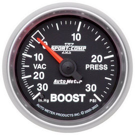 AutoMeter Sport-Comp II 52mm 30 PSI Mechanical Boost and Vacuum Gauge