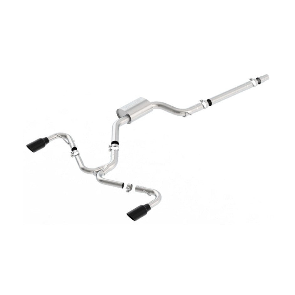 Borla S-Type Cat-Back Exhaust System for 2018-2021 Volkswagen GTI MK7.5 with Black Chrome Tips