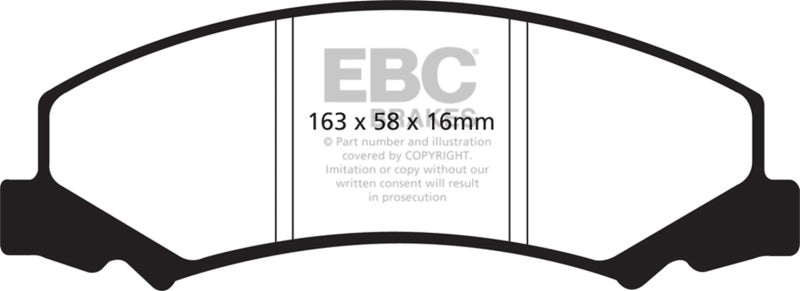 EBC Redstuff Ceramic Front Brake Pads DP31762C for Cadillac DTS and Chevrolet Impala