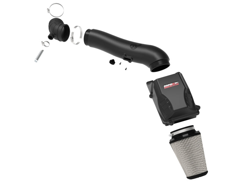 aFe Rapid Induction Cold Air Intake System with Pro DRY S Filter for Jeep Wrangler and Gladiator 2020-2021 V6 3.0L EcoDiesel