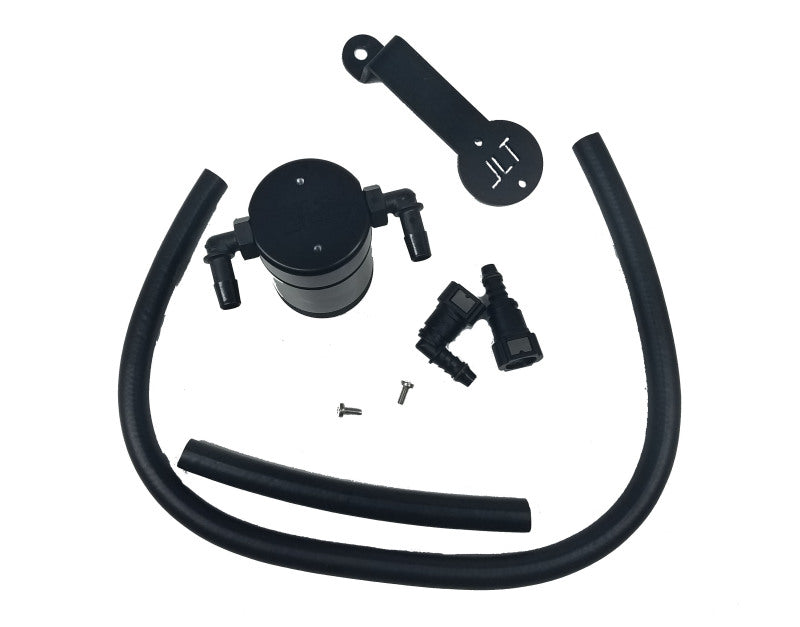 J&L JLT3013P-B 3.0 Oil Separator, Passenger Side, Clear Anodized for 2005-2010 Ford Mustang GT