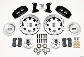 Wilwood Dynapro 6 Front Hub Kit with 12.19-Inch Drilled Rotors for 1974-1980 Ford Mustang II and Pinto