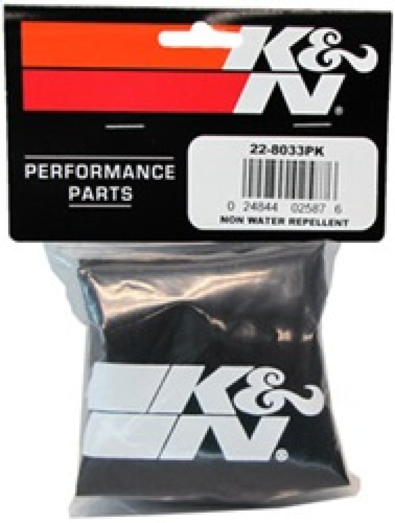 K&N Engineering PreCharger Tapered Air Filter Wrap - Black, 6 Inch Height & Diameter