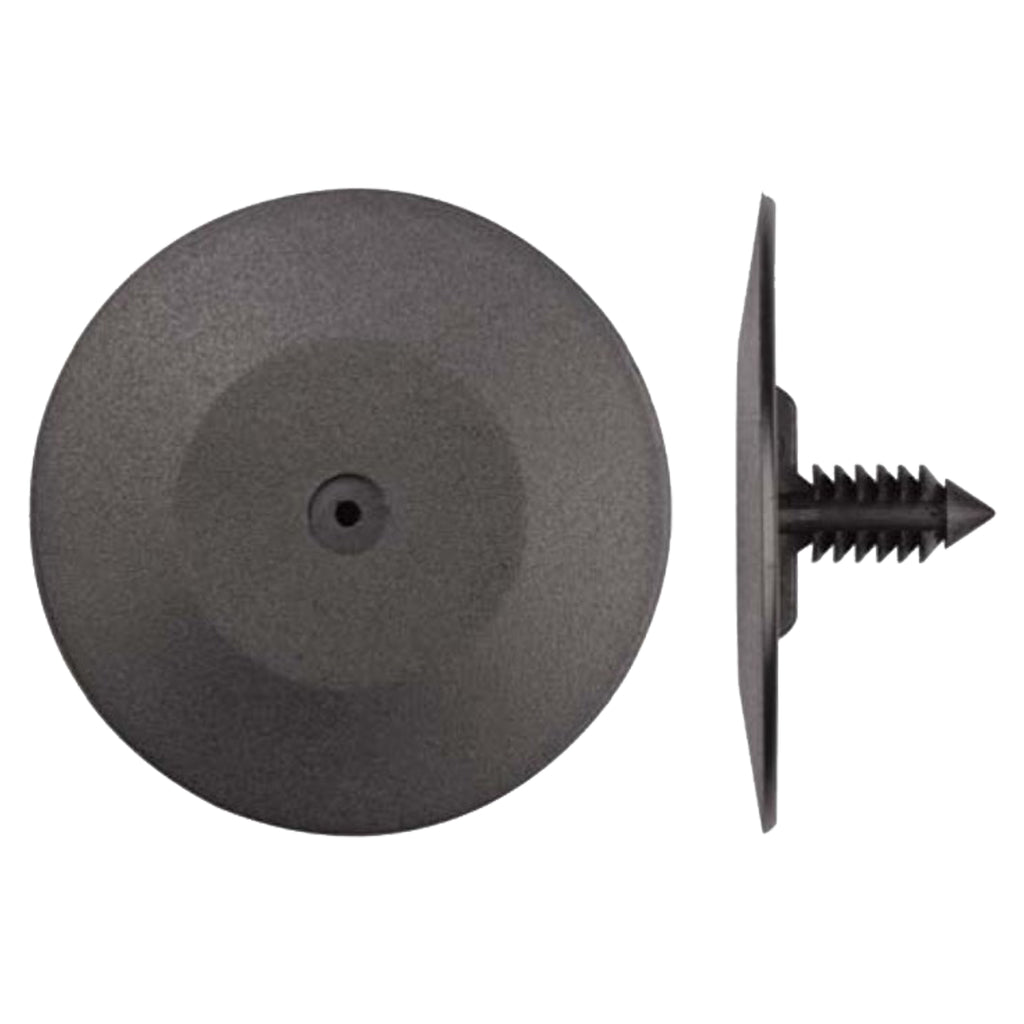 Black Polypropylene Hood Ret 1/4"(6.3mm) Hole 2"Hd 3/4"Stem