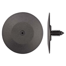 Load image into Gallery viewer, Black Polypropylene Hood Ret 1/4&quot;(6.3mm) Hole 2&quot;Hd 3/4&quot;Stem
