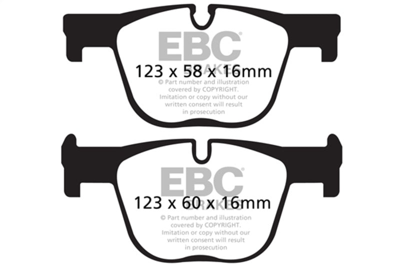 EBC DP32131C Redstuff Ceramic Rear Brake Pads for 2012-2015 BMW 335i and 435i