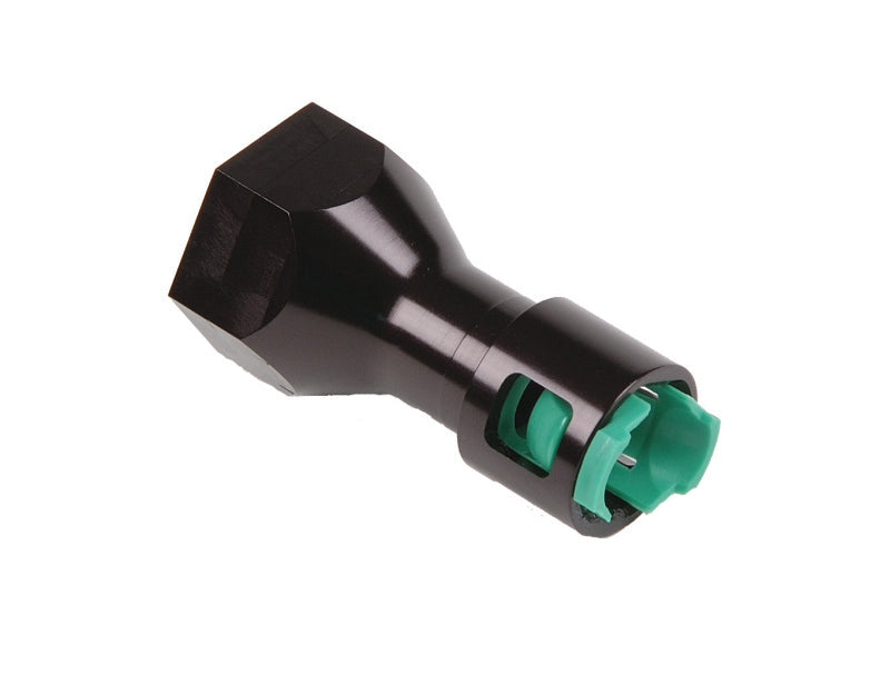 Aeromotive 3/8 Inch Female to ORB-08 Feed Line Adapter - Precision CNC Machined Aluminum and Stainless Steel Fitting