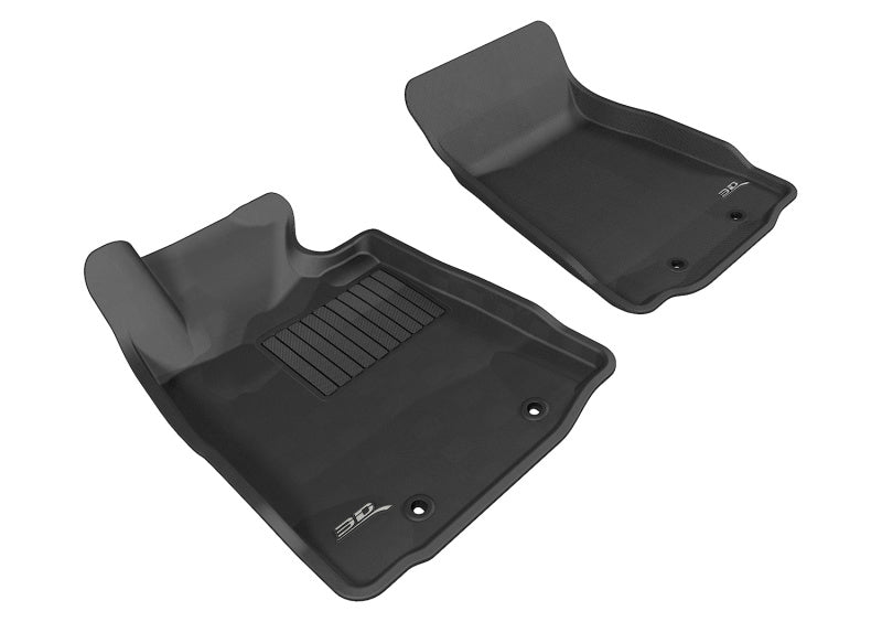 3D MAXpider KAGU Series Custom Fit All-Weather Floor Mats for Nissan 370Z (2010-2020) — Black
