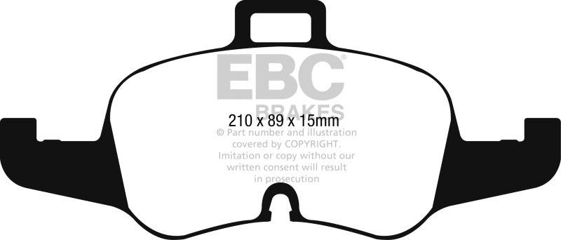 EBC Yellowstuff Front Brake Pads for 2016-2023 Audi TTS Quattro * High-Performance Street and Track Use