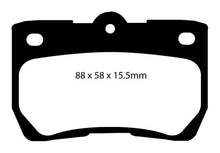 Load image into Gallery viewer, EBC Redstuff Ceramic Low Dust Rear Brake Pads for Lexus GS Models