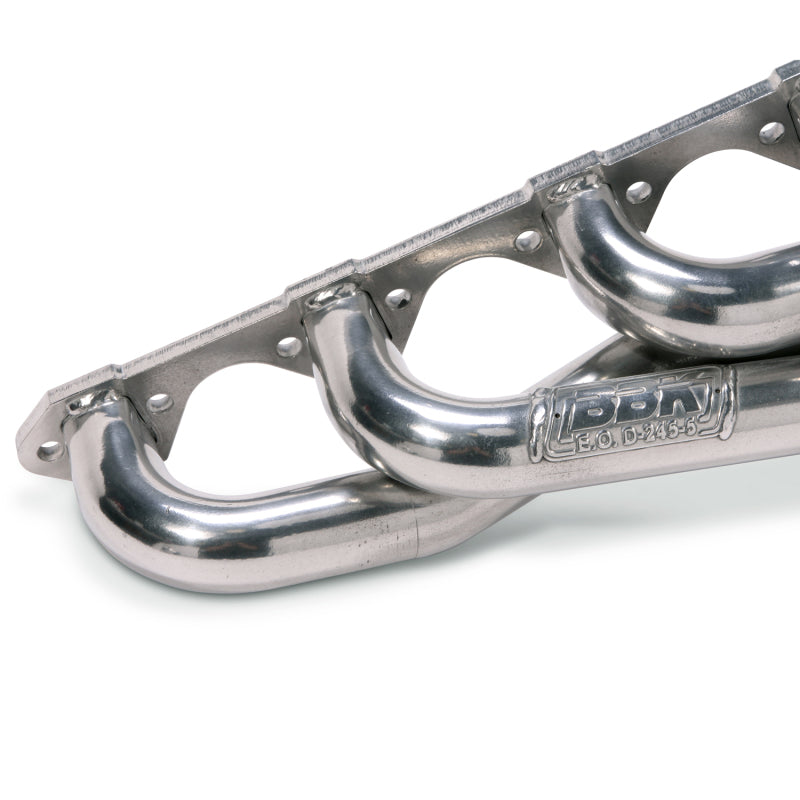BBK 79-93 Mustang 5.0 Shorty Unequal Length Exhaust Headers - 1-5/8 Silver Ceramic Coated
