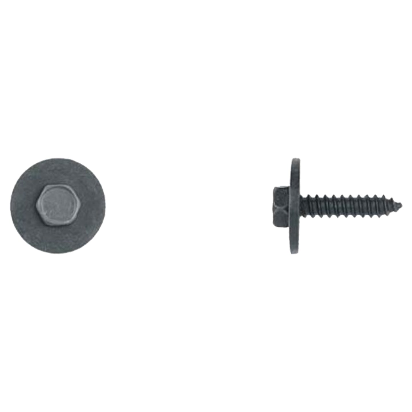 Black Hex Head Trim Screws 4.2-1.41 x 20mm 17mm Washer