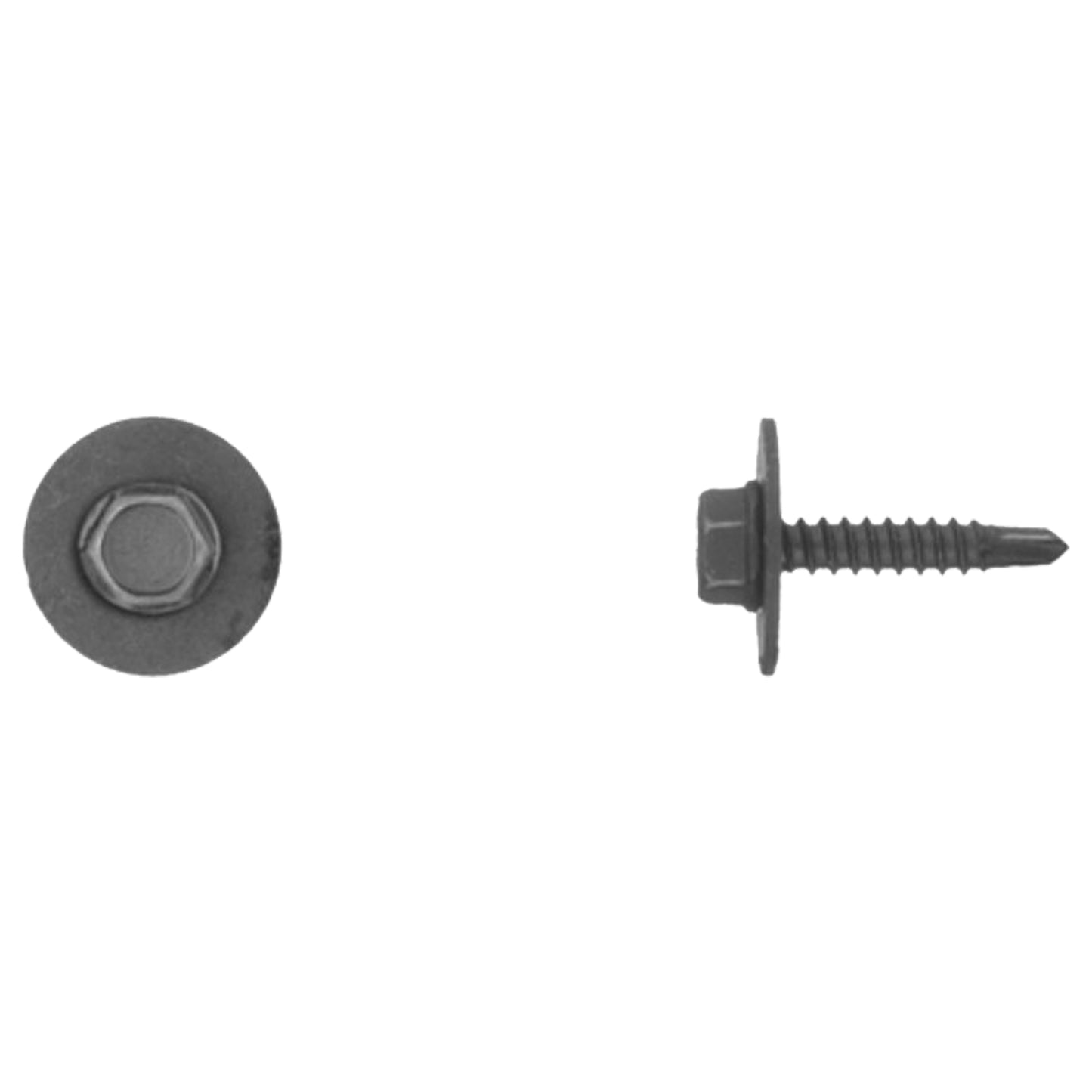 Black Finish Tek Trim Screws 4.2-1.41 x 20mm 17mm Washer