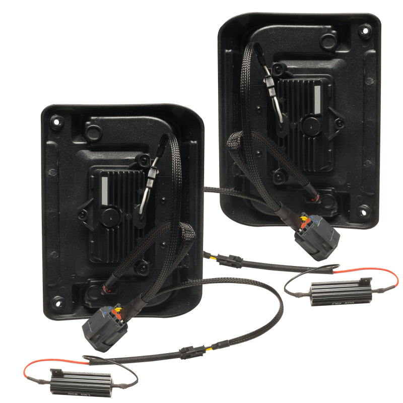 Oracle Lighting Black Series Flush Mount LED Tail Lights for Jeep Wrangler JK Part Number ORL5891-504-T